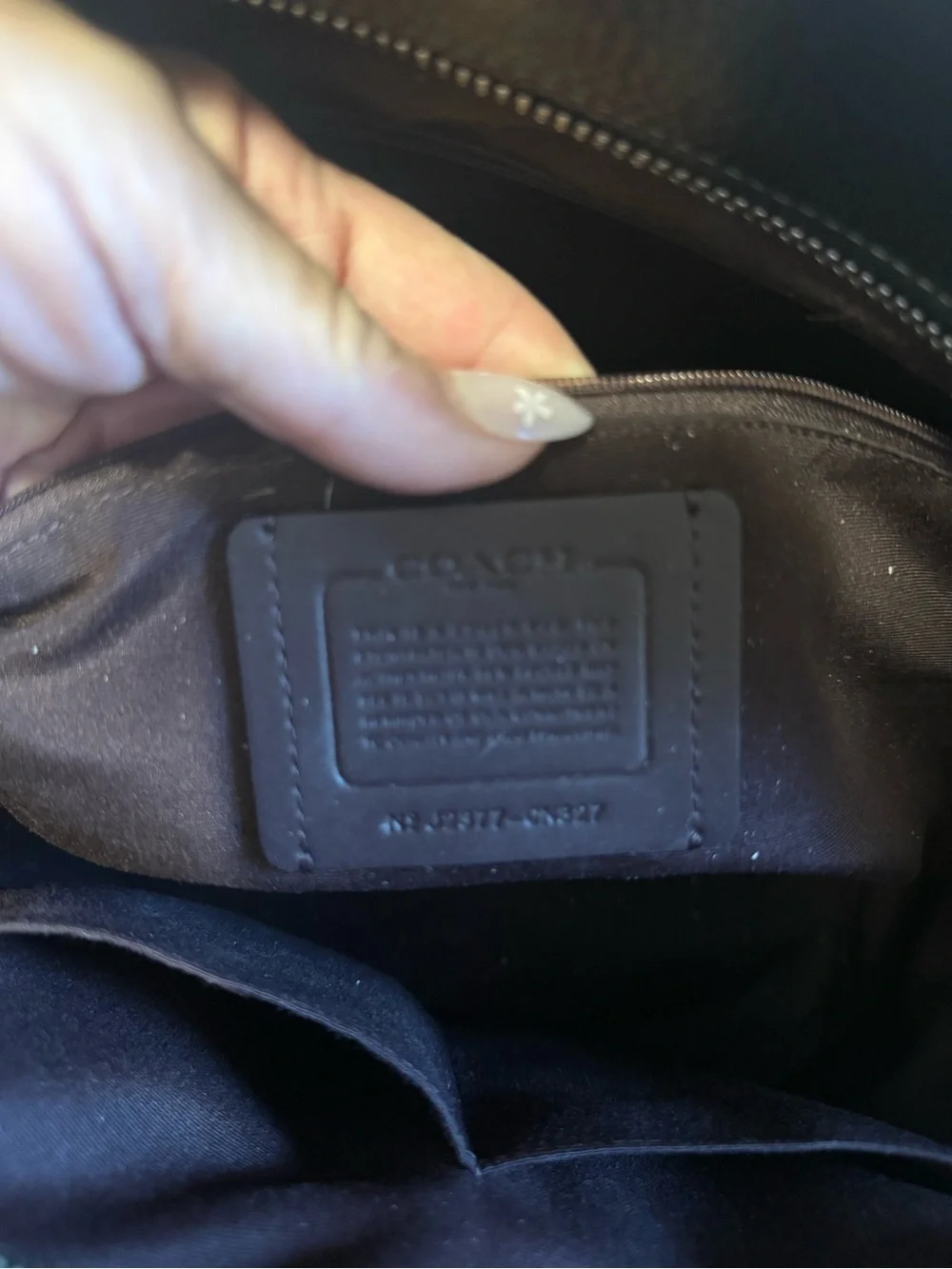 Coach Black Pebbled Leather Shoulder Tote with Silver Hardware